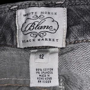 White House -Black Market Black Jeans 12
